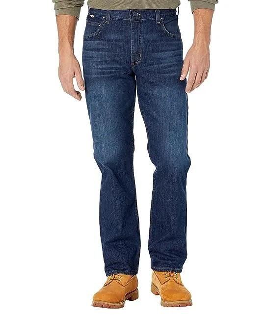 Flame-Resistant Rugged Flex® Jeans - Relaxed Fit in Midnight Indigo