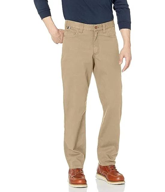 Flame-Resistant Rugged Flex® Relaxed Fit Canvas Five-Pocket Work Pants