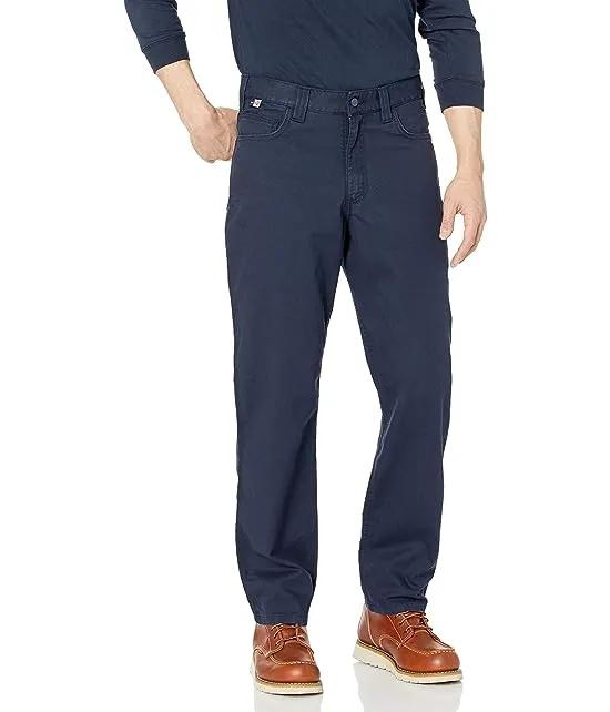 Flame-Resistant Rugged Flex® Relaxed Fit Canvas Five-Pocket Work Pants