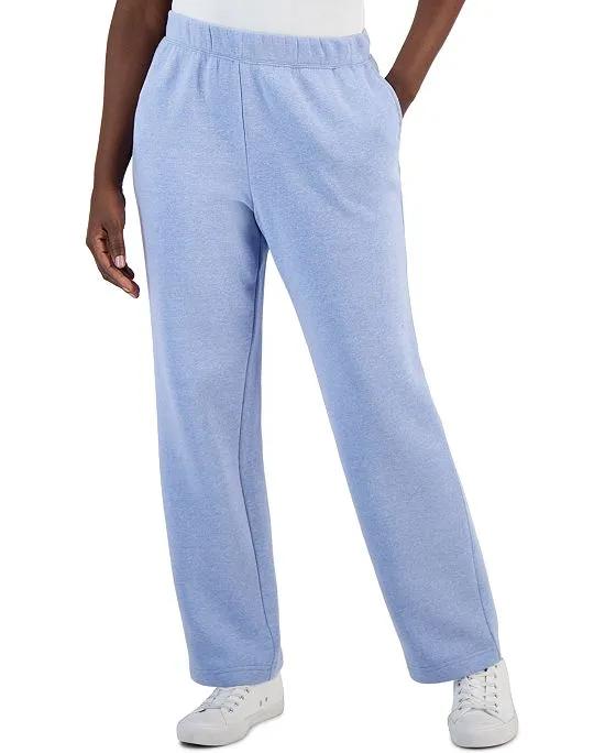 Fleece Knit Mid-rise Solid Pull-On Pants, Created for Macy's
