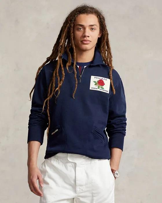 Fleece Logo Patch Quarter Zip Sweatshirt