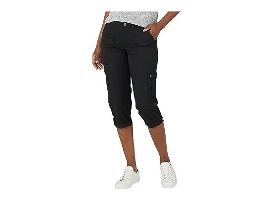Flex-To-Go Cargo Capris Relaxed Fit Mid-Rise