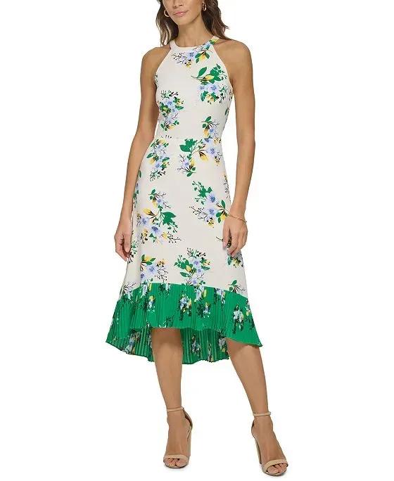 Floral-Print Halter Dress