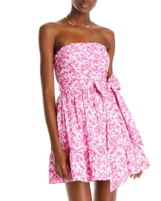 Floral Strapless Mini Dress - 100% Exclusive