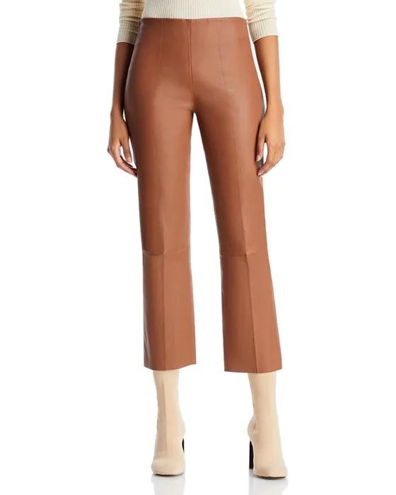 Florentina Cropped Leather Pants