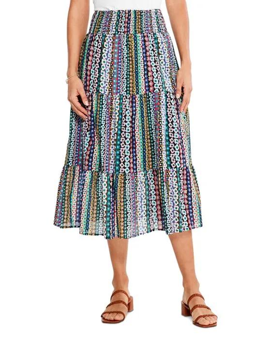 Flower Field Fit and Flare Skirt