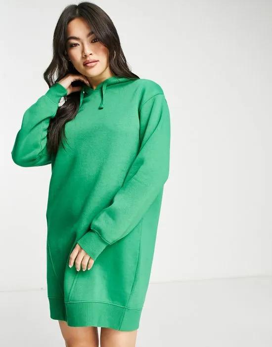 Floyd hoodie mini dress in green