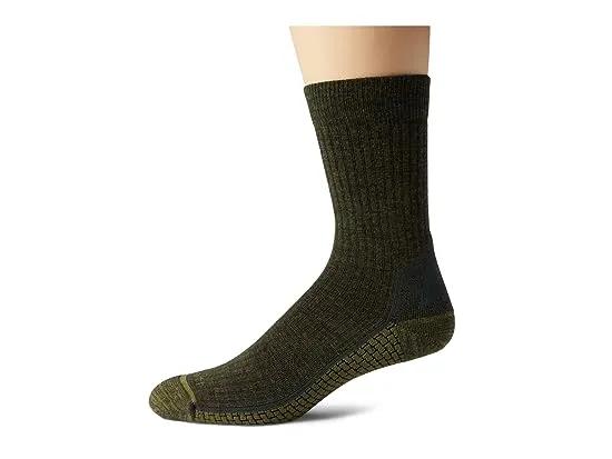 FORCE® Grid Midweight Synthetic-Merino Wool Blend Crew Socks