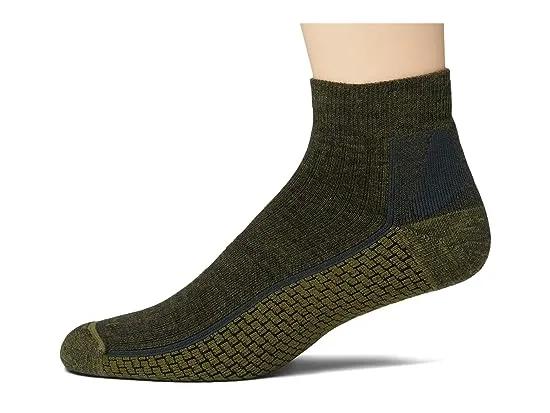 FORCE® Grid Midweight Synthetic-Merino Wool Blend Quarter Socks