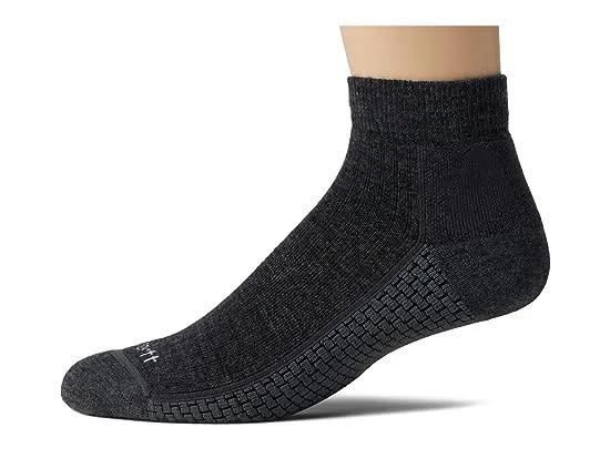 FORCE® Grid Midweight Synthetic-Merino Wool Blend Quarter Socks