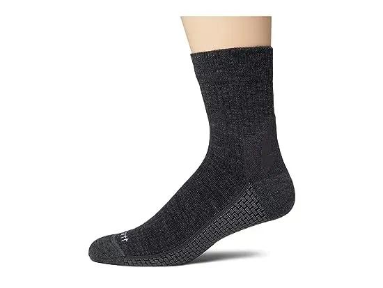 FORCE® Grid Midweight Synthetic-Merino Wool Blend Short Crew Socks