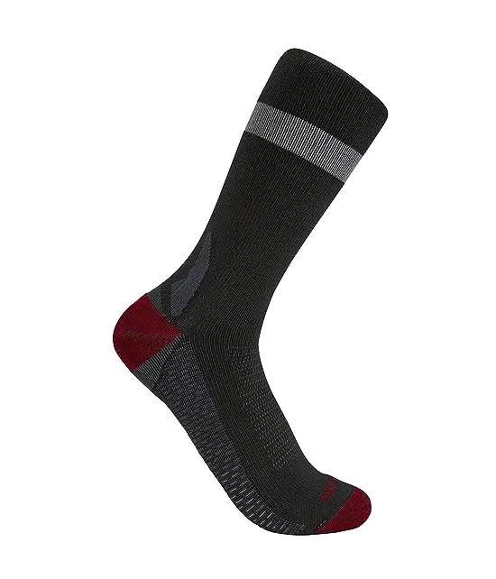 FORCE® Lightweight Reflective Stripe Crew Socks