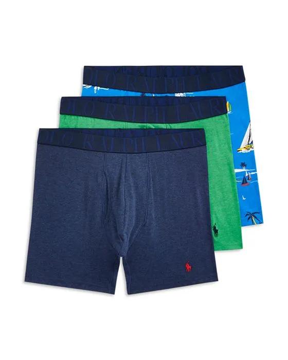 Four Way Stretch Classic Fit Boxer Briefs, Pack of 3