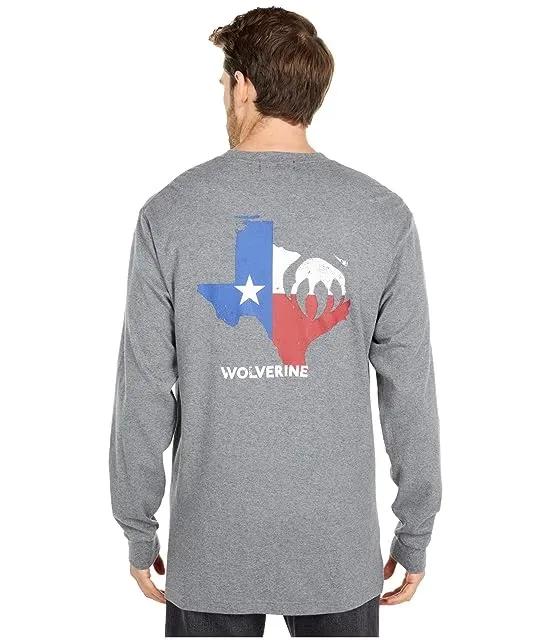 FR (Flame Resistant) Long Sleeve Graphic Tee - Texas