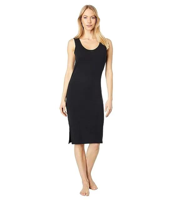 French Terry Lounge Dress with Side Slits