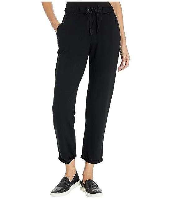French Terry Pants with Rolled Hem