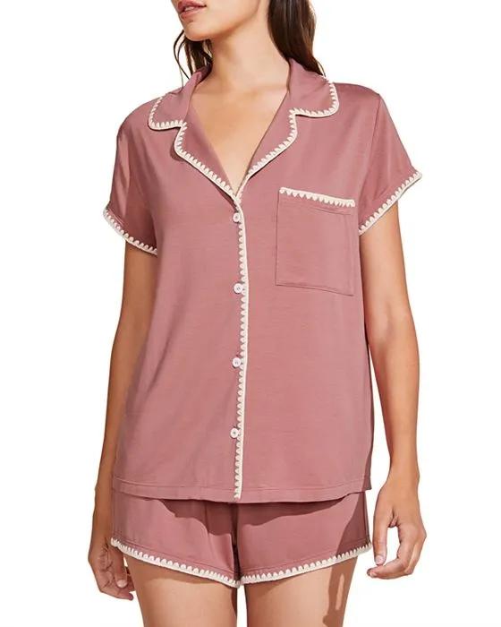 Frida Whipstitch Short Pajama Set