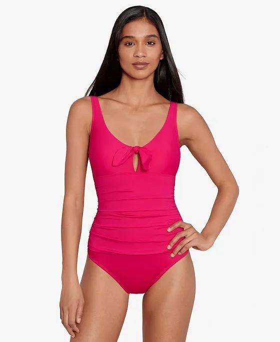 Front-Tie One-Piece Swimsuit