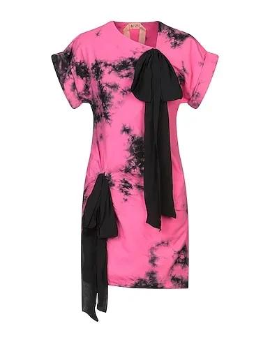 Fuchsia Canvas Short dress