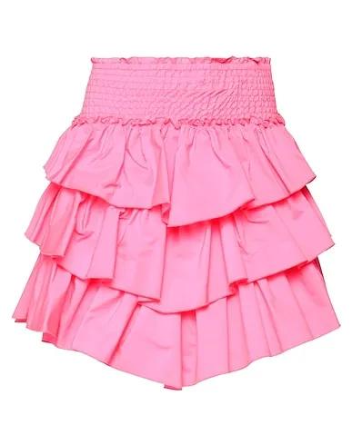 Fuchsia Cotton twill Mini skirt