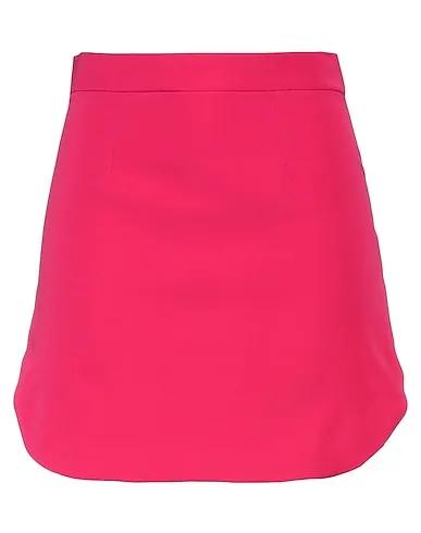 Fuchsia Crêpe Mini skirt