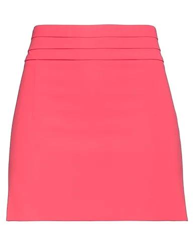 Fuchsia Crêpe Mini skirt