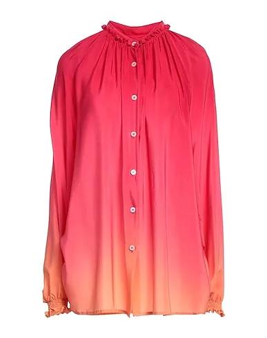Fuchsia Crêpe Patterned shirts & blouses