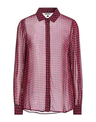 Fuchsia Crêpe Patterned shirts & blouses