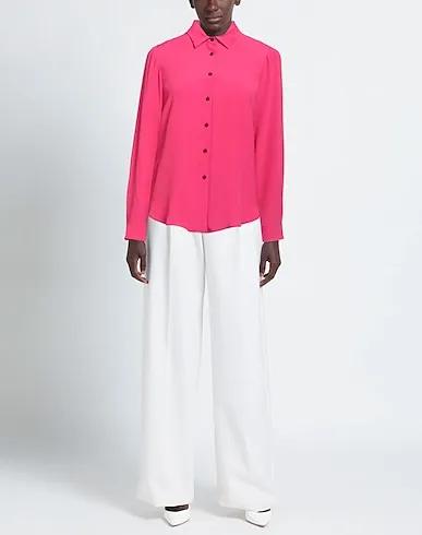 Fuchsia Crêpe Solid color shirts & blouses