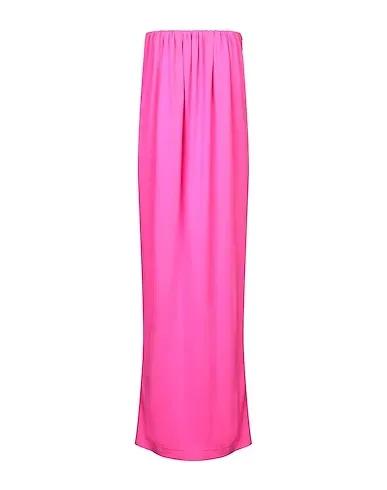 Fuchsia Flannel Long dress