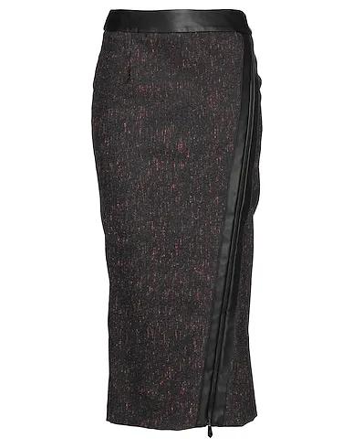 Fuchsia Flannel Midi skirt