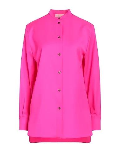 Fuchsia Flannel Solid color shirts & blouses