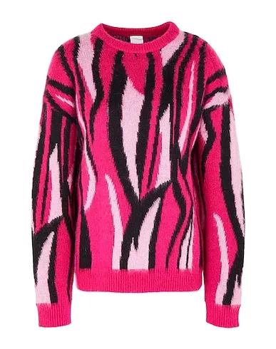 Fuchsia Jacquard Sweater CREWNECK L/SLEEVE SWEATER

