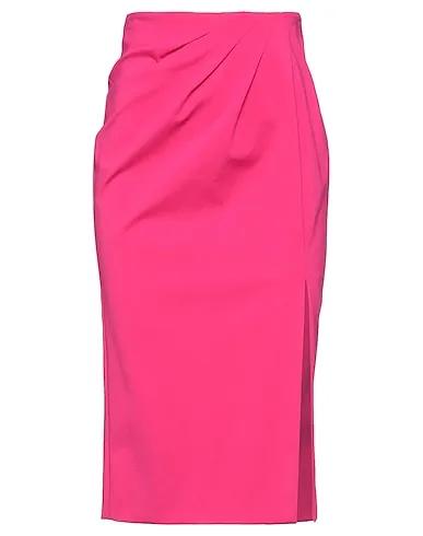 Fuchsia Jersey Midi skirt