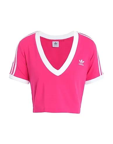 Fuchsia Jersey T-shirt CROPPED TEE