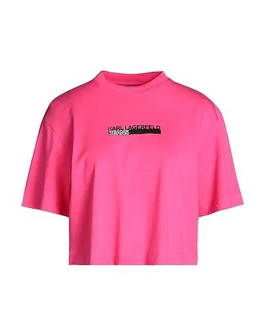 Fuchsia Jersey T-shirt KLJ BOXY REGULAR SSLV TEE