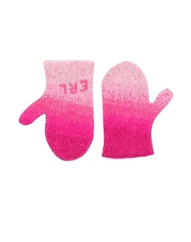 Fuchsia Knitted Gloves