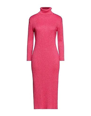 Fuchsia Knitted Midi dress