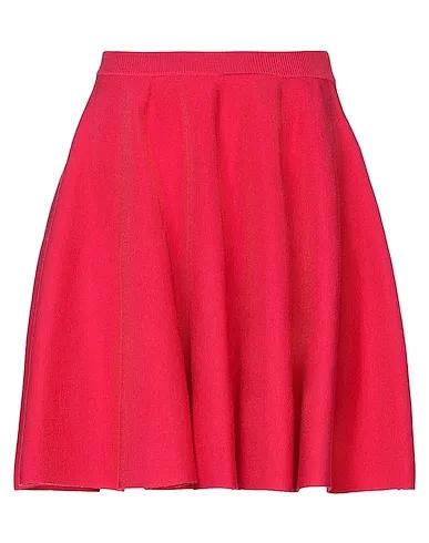 Fuchsia Knitted Midi skirt