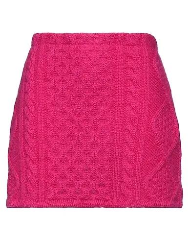 Fuchsia Knitted Mini skirt