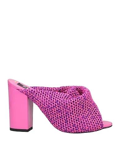Fuchsia Knitted Sandals