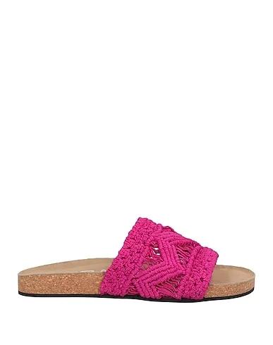 Fuchsia Knitted Sandals