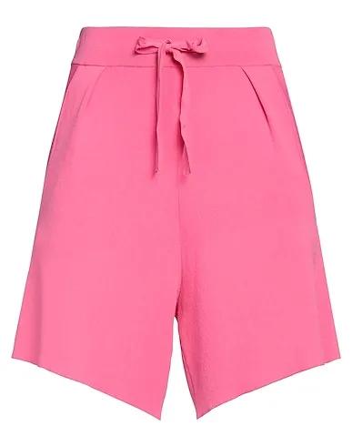 Fuchsia Knitted Shorts & Bermuda