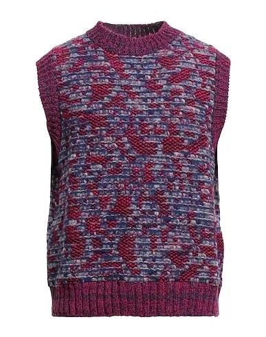 Fuchsia Knitted Sleeveless sweater