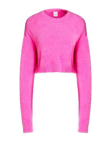 Fuchsia Knitted Sweater KNITTED FURRY JUMPER
