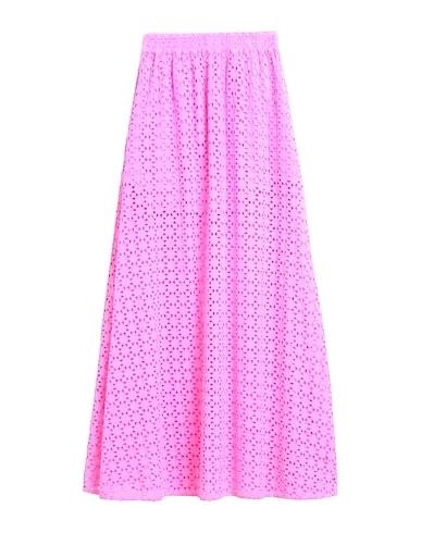 Fuchsia Lace Maxi Skirts