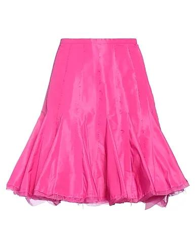 Fuchsia Organza Mini skirt