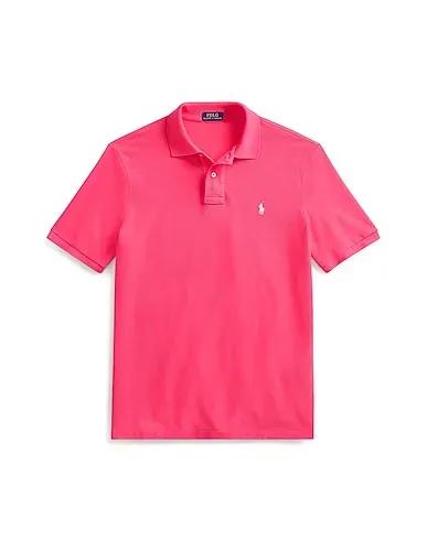 Fuchsia Piqué Polo shirt SLIM FIT MESH POLO SHIRT