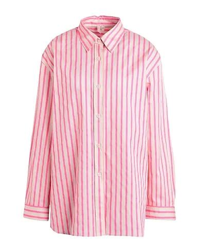 Fuchsia Poplin Striped shirt