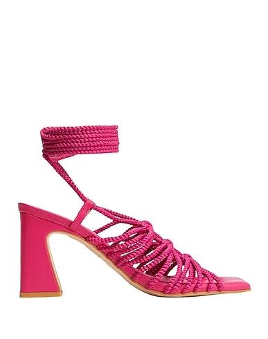 Fuchsia Sandals ROPE LACE-UP SANDALS
